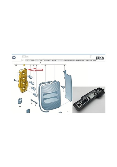 Caddy 2004 -- 2015 Sağ Stop Lambası Ampul Duyusu Ürün