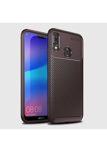 Huawei P20 Lite Kilif Karbon Silikon Case 389460410