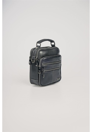 Ççs 31603 Hakiki Deri Askılı Çanta Siyah