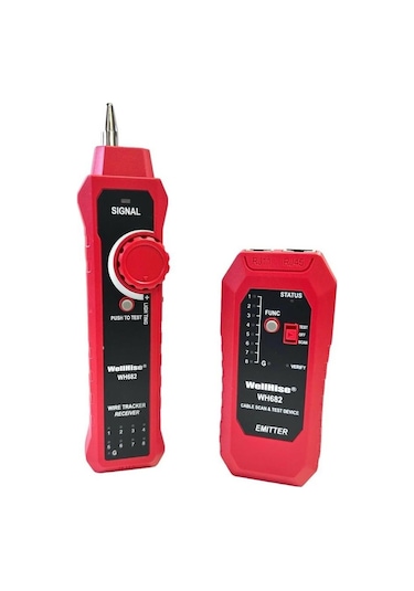 Wellhise Wh682 Çantalı Kablo Bulucu Kablo Test Cihazı Bilibili Wire Tracker