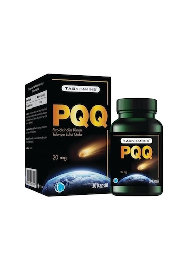 Tab Vitamins Pqq Pirolokinolin Kinon 20 Mg 30 Kapsül
