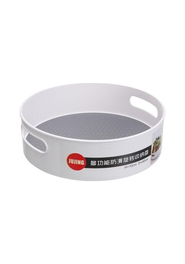 Dönen Depolama Tepsisi Güvenli Çok Fonksiyonlu Olmayan Kaymaz Mutfak Baharat Kutusu Kozmetik Depolama Tepsisi Masaüstü Organizatör Çanta Ve Amp Sepet Ahşap