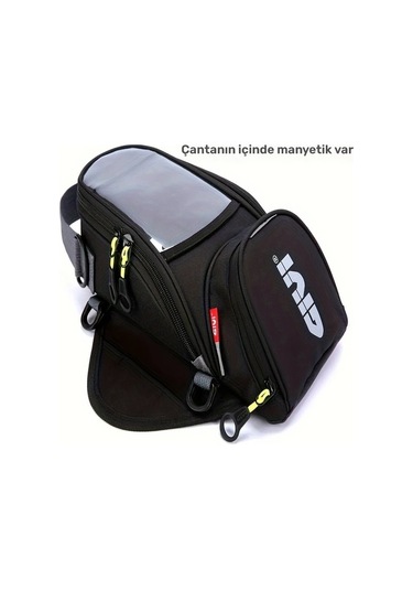 Motion003 1 Adet Gıvı9527 Motosiklet Yakıt Çantası Mobil Telefon Navigasyon Tankı Çok Fonksiyonlu Küçük Yağ Rezervuar Paketi 1 Pcs 20l Black