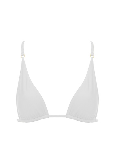 Lea The Label Kadınlar Için Şık Bikini Üstü Beyaz