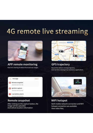 Hb-30 Yeni 4g Uzaktan İzlemeli 2k Araç Kayıt Kamerası