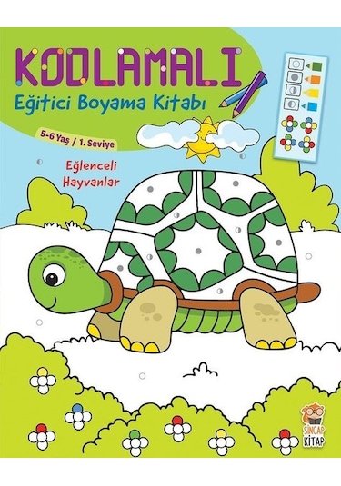 Kodlamalı Eğitici Boyama Kitabı - Eğlenceli   Hayvanlar
