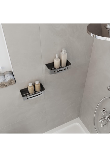 Aqua Bagno Smart Tekli Süngerlik 24 X 12,5 Cm. , Parlak Krom