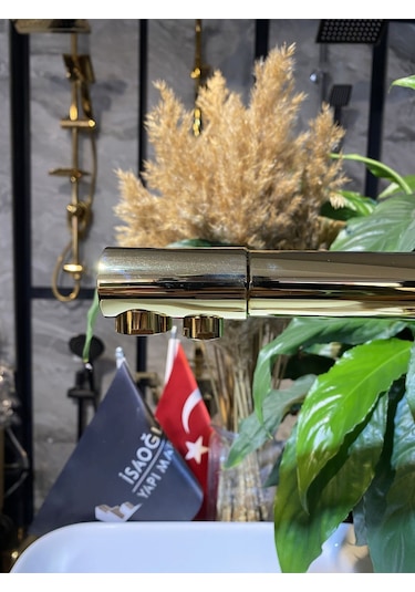 İsaoğlu Yapı Gold Arıtmalı Evye Bataryası Arıtmalı Mutfak Musluğu Arıtıcılı Musluk Gold Batarya Gold