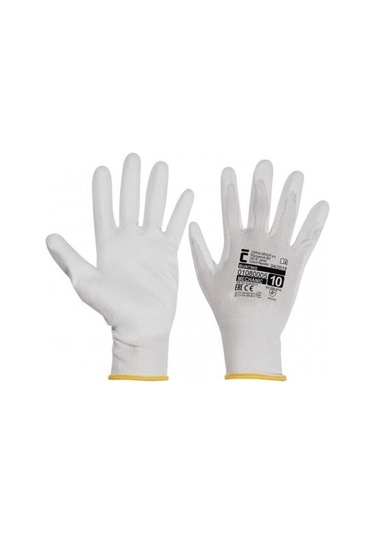 Cerva Beyaz Bunting Pu Kaplıiş Güvenliği Eldiveni