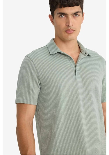 DeFacto Slim Fit Dar Kesim Polo Yaka Pamuklu Kısa Kollu Tişört X2594AZ25SPGN1217