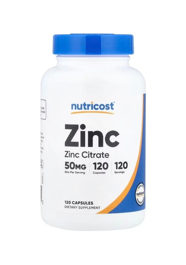 Nutricost Zinc Citrate 50 Mg 120 Caps