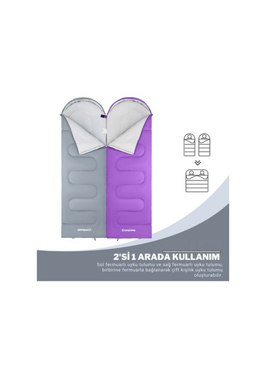 Kingcamp Oasis 250 Ultralight Uyku Tulumu M.grey Sol F. Gri