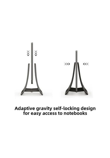 Dikey Dizüstü Bilgisayar Standı Evrensel Tablet Masaüstü Standı Dizüstü Black