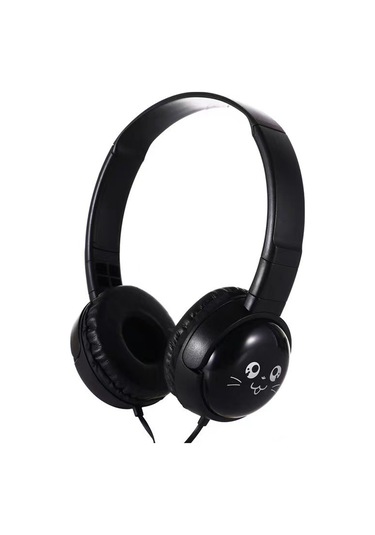 Kangvka J18 Model Siyah Kulaküstü Kulaklık - 40mm Hoparlörlü, 3.5mm Bağlantı, Telsiz Kontrol Ve Mikrofonlu, Derin Tabanlı Ses