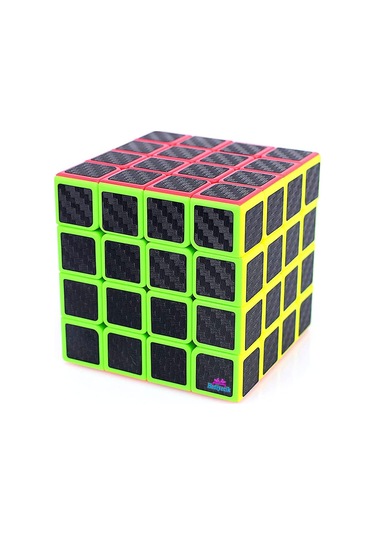 Qiyi Qiyuan S 4x4 Karbon Fiber Zeka Küpü Akıl Küpü Rübik Küp
