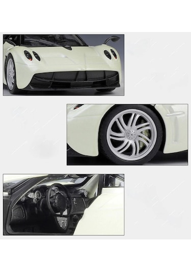 Pagani Huayra 1:24 Model Araç Beyaz Renk Koleksiyon