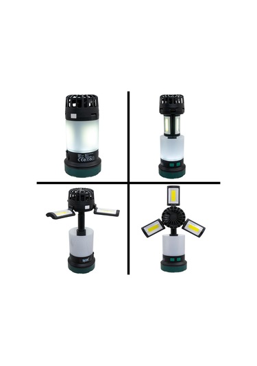 Rox 0218 Şarjlı Çok Fonksiyonlu Fanlı Outdoor Kamp Feneri 350 Lümen