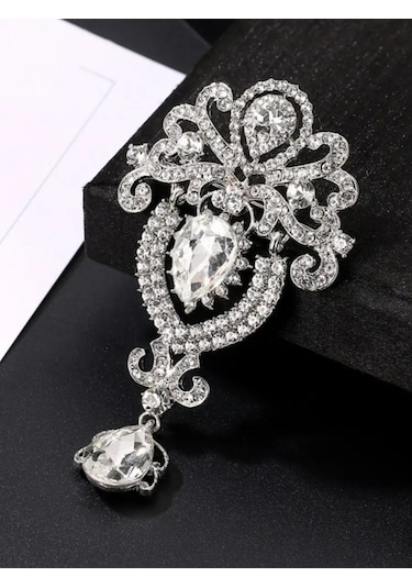 Beautiful Detail Büyük Takış Broş 145622479 Beyaz