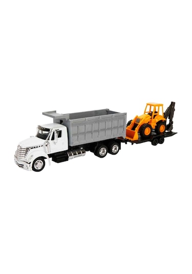 1:43 Long Haul Damperli İş Makineli Taşıyıcı Kamyon