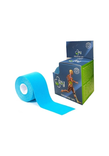 Raj Kinesio Tape  Sporcu Bandı Mavi 5 M x 5 CM