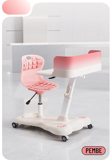 Sfyzone Plus Mobil Çalışma Masası Pembe Pembe