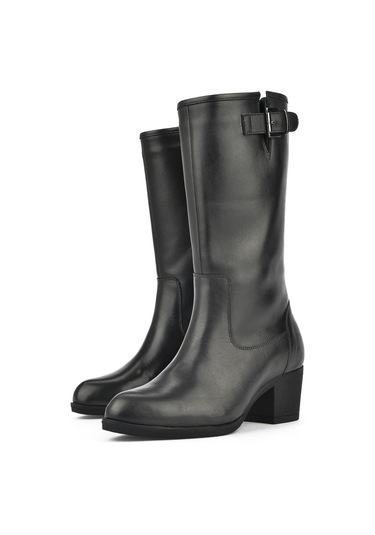 Ziya, Kadın Hakiki Deri Çizme 14319z88082 Siyah 14319z88082 000 Siyah