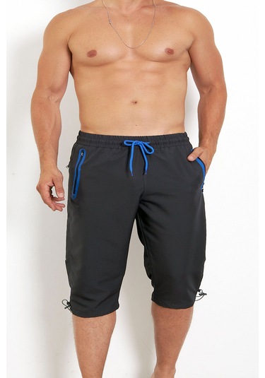 Enricoferry Erk Antrasit Hızlı Kuruyan Büyük Beden Kapri Edy2524b Antrasit