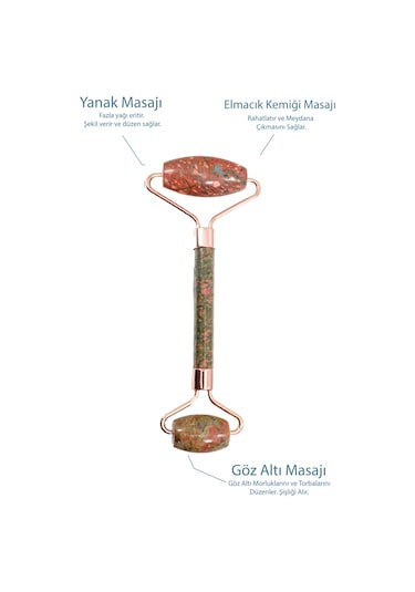 Seay Unakit Taşı Face Roller Ve Gua Sha Yüz Masaj Aleti