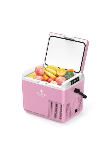 Evacool Evag20 12/24v Pembe 18 Litre Kompresörlü Oto Buzdolabı