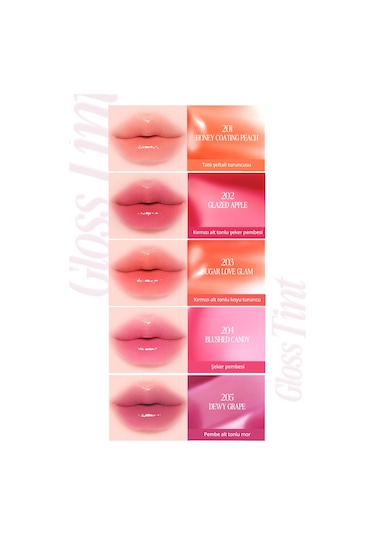 Pigmentli, Parlak Bitişli Dolgunlaştırıcı Lip Gloss Clıo Volumate Gloss 206 Grape Syrup