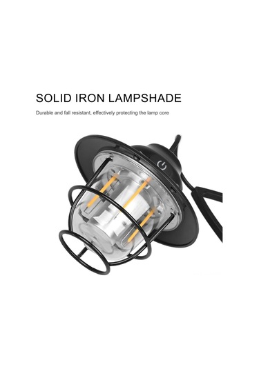 Aubyhe Güneş Tenekesi Desenli Kamp Lambası, Ipx4 Su Geçirmez, 4 Seviye Işık Ayarı, 1200mah Pil, 5-80 Saat Süre, Yeşil Rengi Koyu Yeşil