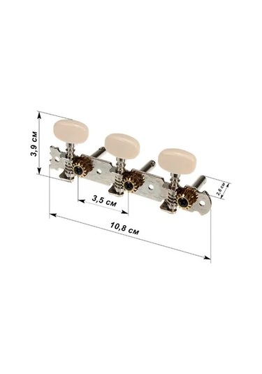 Maxtone Gm22S Akustik Gitar Kulağı Klasik 3+3 2.Ad.Set Akustik
