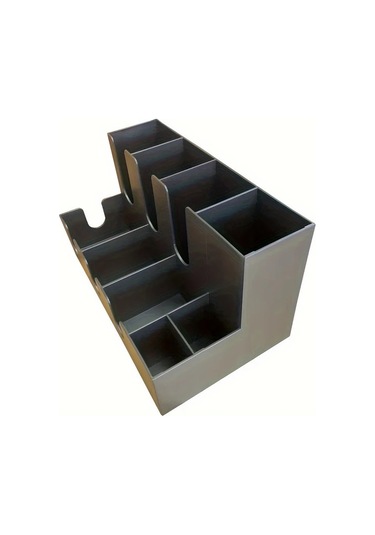 Honeybeeshop Siyah 9 Bölmeli Plastik Bardaklık Dayanıklı Bar Aksesuarları Seti Siyah