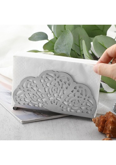 Homyl Kağıt Peçete Tutucu, Depolama Organizatör, Parti Gümüş