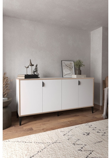 Sarmobi Arden 4 Kapaklı Konsol Beyaz