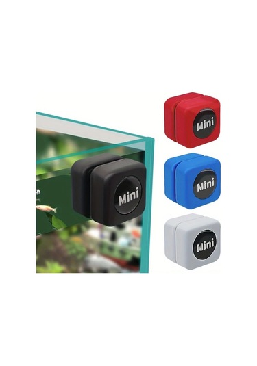 Elmpaly Beyaz Mini Çift Taraflı Manyetik Akvaryum Fırçası - Yosun Temizleme Kazıyıcı