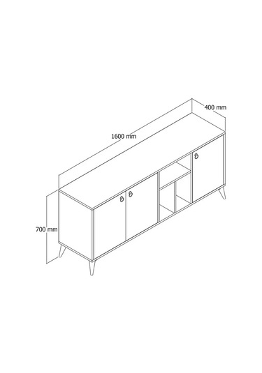 Efes Konsol 160 Cm Açık Ceviz