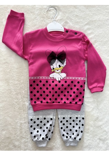 Fiyonklu Ducck İkili Takım Fuşya