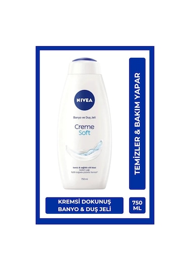 Nivea Creme Soft Kremsi Dokunuş Banyo ve Duş Jeli 750 ML