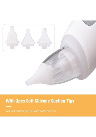 Novahub Moveevo Bebek Burun Aspiratörü - 3 Seviye Emme, Sessiz, Dahili Pil, Işık & Müzik