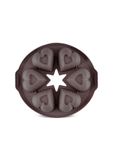 Crick Crack Harmony 6'lı Kalpli Silikon Muffin Kalıbı