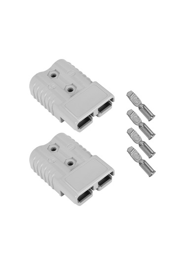 Xurunkeji Adet Hızlı Bağlantı Fişi 175a 600v Akü Hızlı Bağlantı Güç Fişi Vinç Bağlantısı Gri Maksimum 1awg Kablo İçin