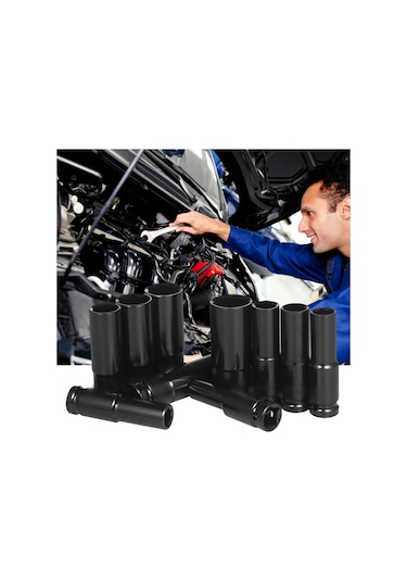 Lokma Takımı 10 Parça 1/2 Siyah Darbeli Set