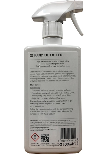Autoglym Rapid Detailer Hızlı Cila Seramik Görünüm 500 Ml