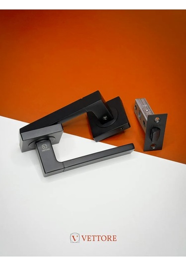 Vettore Veya İçin Kapı Kolu, Kilitli Mekanizmalı, Mat Siyah 61890170