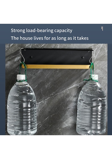 Airwrap Duvara Monte Raf Depolama Rafı İçin, Renk: A Tipi Siyah Altın Diğer