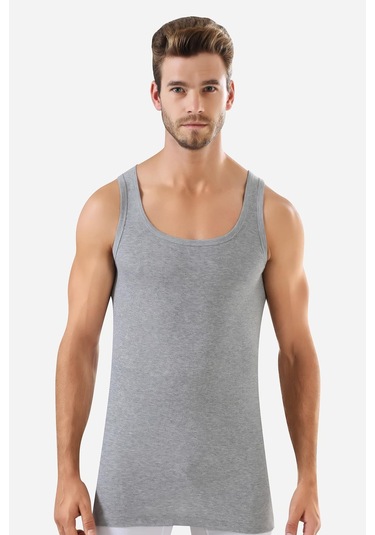 Erkek Renkli Ribana Atlet 3'lü Paket %100 Pamuklu Çok Renkli