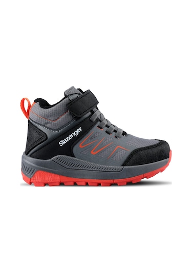 Slazenger  Kenton I Çocuk Cırt Cırtlı Koyu Gri Bot