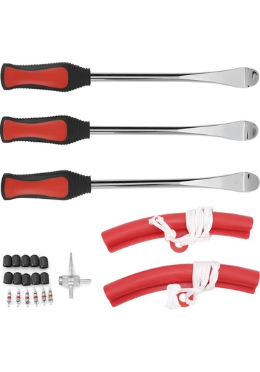 Maiyame Motosiklet, Bisiklet Ve Atv Lastik Tamiri Araç Seti - Kaliteli Krom Vanadyum Çelikten Yapılmış, Ergonomik Tasarım, Kolay Kullanıma Uygun