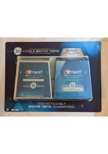 Crest 3D White Whitestrips 20 Günlük + 1 Hour Express 10 Günlük